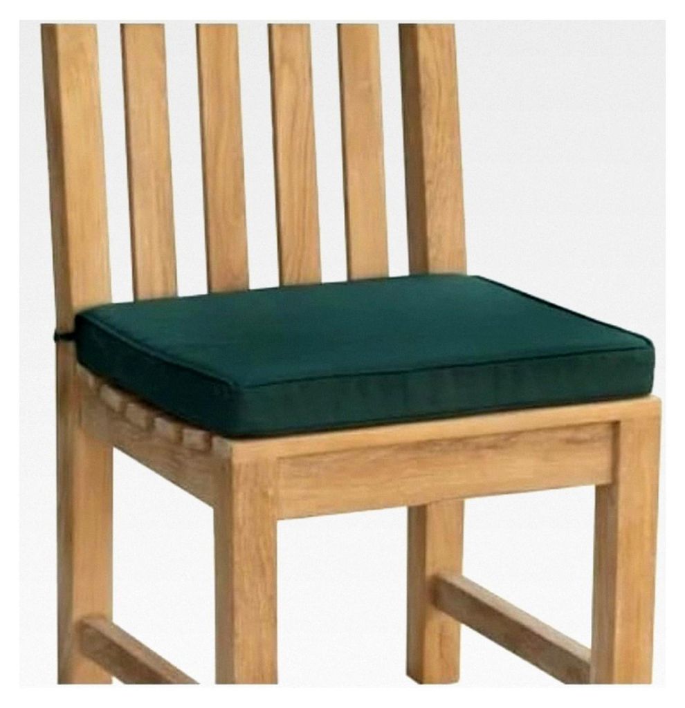 Sitzauflage 45 cm x 40 cm für Gartenstühle Livorno und Lucca, Sitzkissen für Gartenmöbel (Grün)