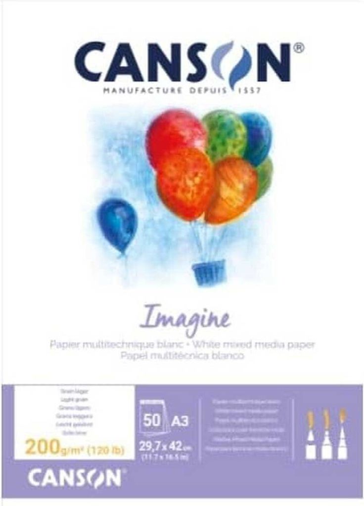 Canson Imagine, Kunstpapier, 200 g/m², 50 Blätter Produktbild 