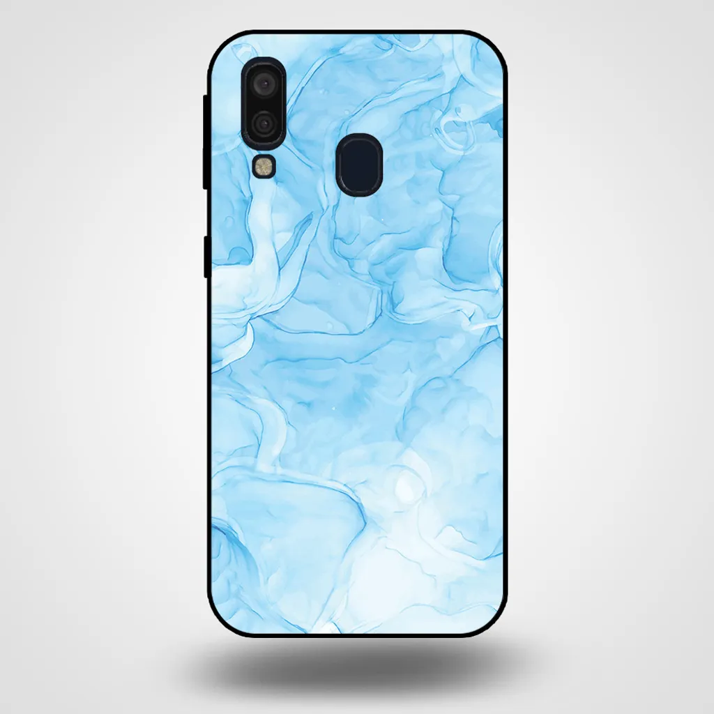 Custodia Samsung A40 Azzurro Marmo - Design Slim Smartphonica