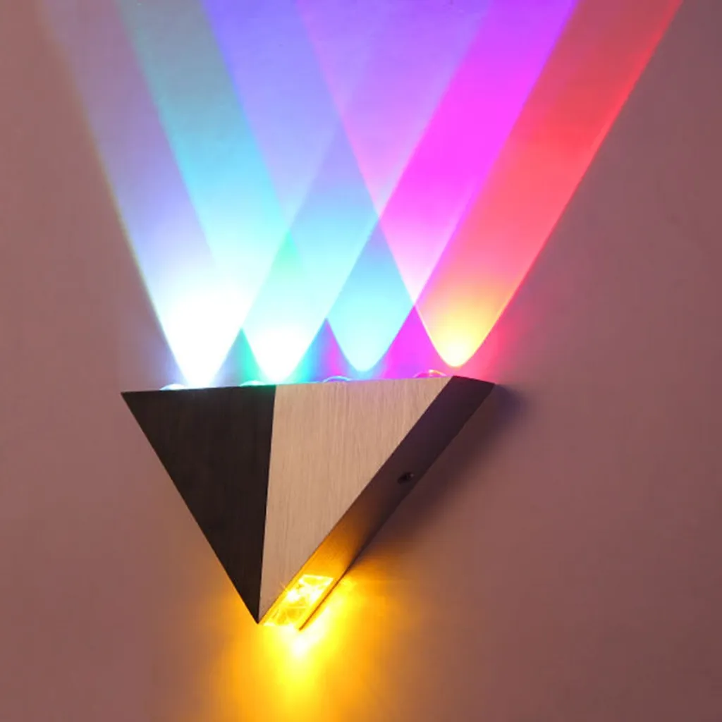 RGB LED Wandleuchte Schlafzimmer Fernbedienung Farbwechsel Nachtlicht rostfarbig 