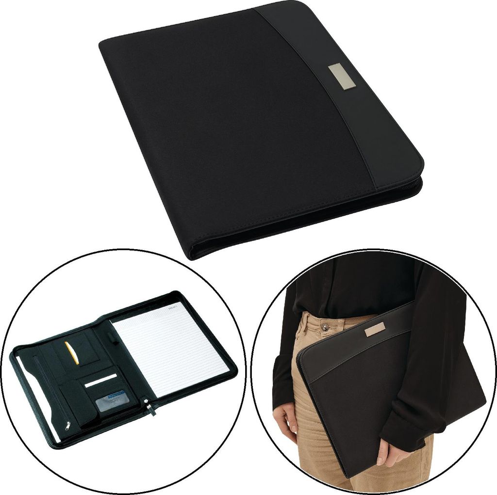 A4 Konferenzmappe Schreibmappe als Dokumentenmappe für Studium und Business, Organisationsmappe für DIN A4 26x3,5x34,5cm