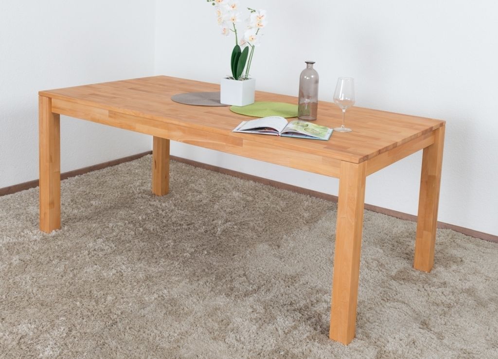 Esstisch Wooden Nature 418 Kernbuche massiv geölt - 180 x Produktbild 