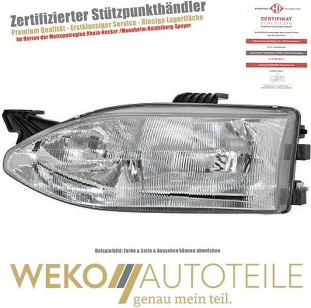 Diederichs Scheinwerfer li. Palio 97-02 H7/H3 für LWR