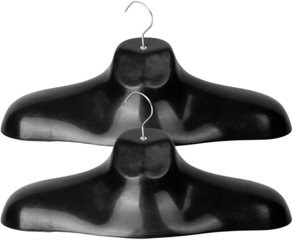 Set aus 2 extra dicken Kunststoffkleiderbügeln mit breiten Schultern, für den täglichen Gebrauch durch Erwachsene, männliche Schaufensterpuppen...