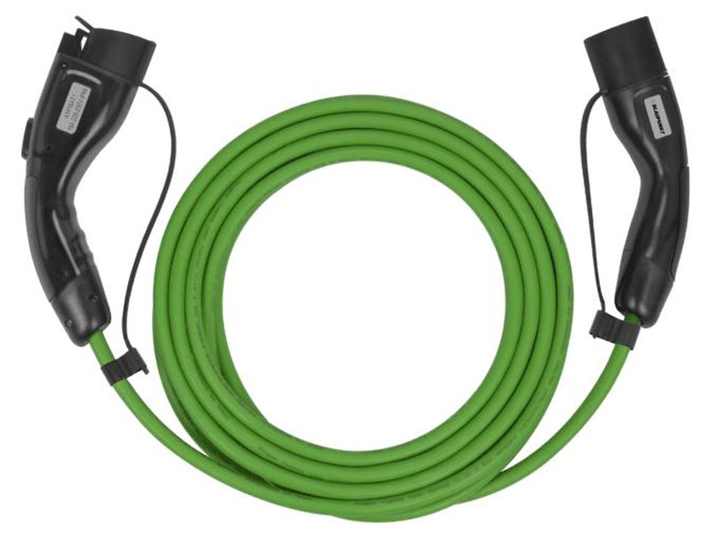 BLAUPUNKT Ladekabel E-Auto 16A/1Phase/Typ1->2/8m