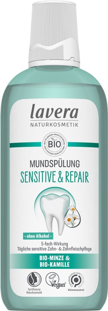 LAVERA Sensitive Zahnpasta mit Bio-Minze, Bio-Kamille und Fluorid