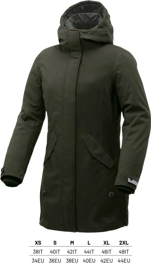 Parka Tucano Urbano Magic 2 In 1 Vert L pour Femme avec Système Modulable