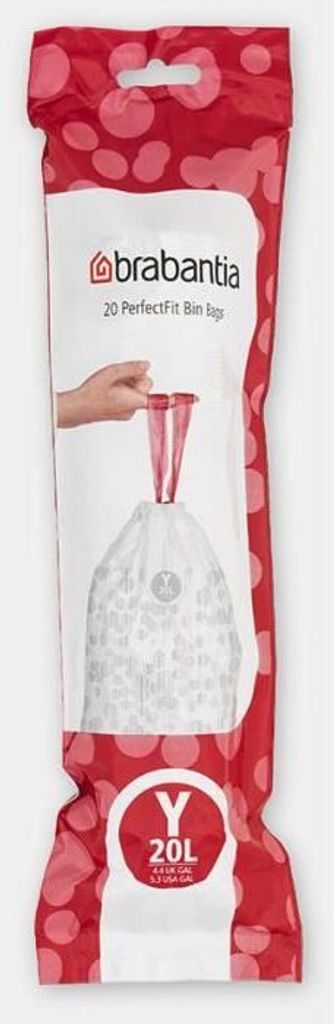 BRABANTIA 6 Rollen mit 20 PerfectFit Code Y Müllsäcken 20L Produktbild 2