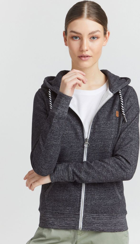OXMO OXCelia Damen Sweatjacke Kapuzenjacke Hoodie mit Kapuze