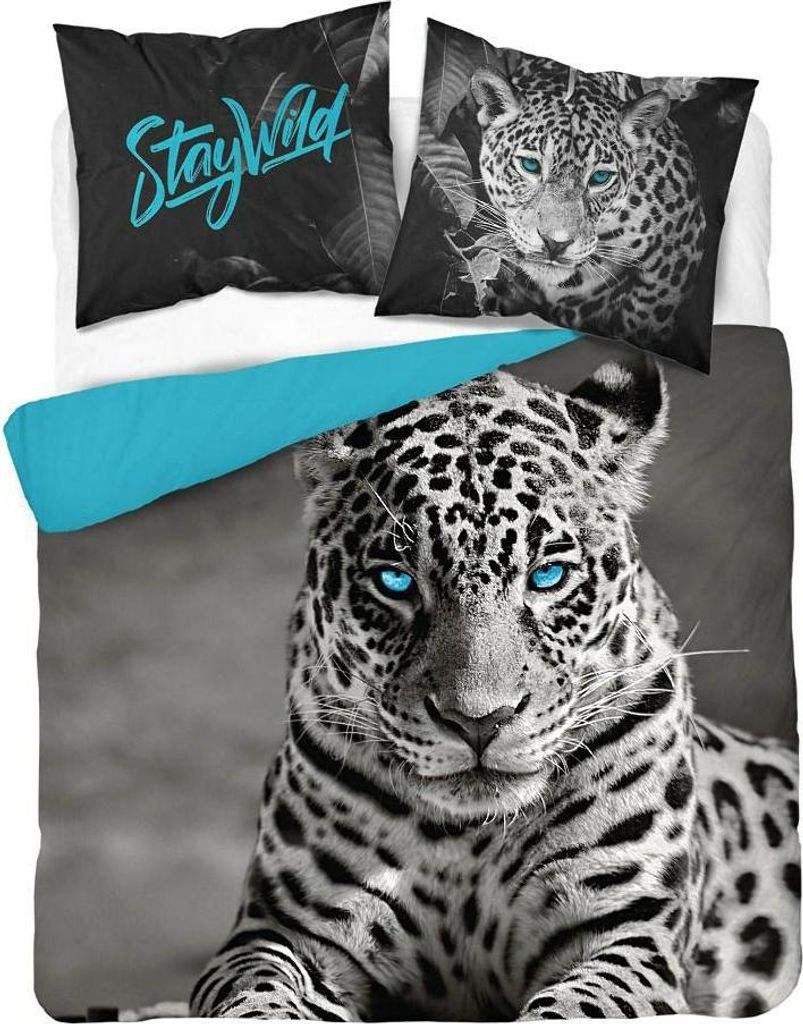 Baumwoll-Leoparden-Bettwäsche 220x200 Holland Natura