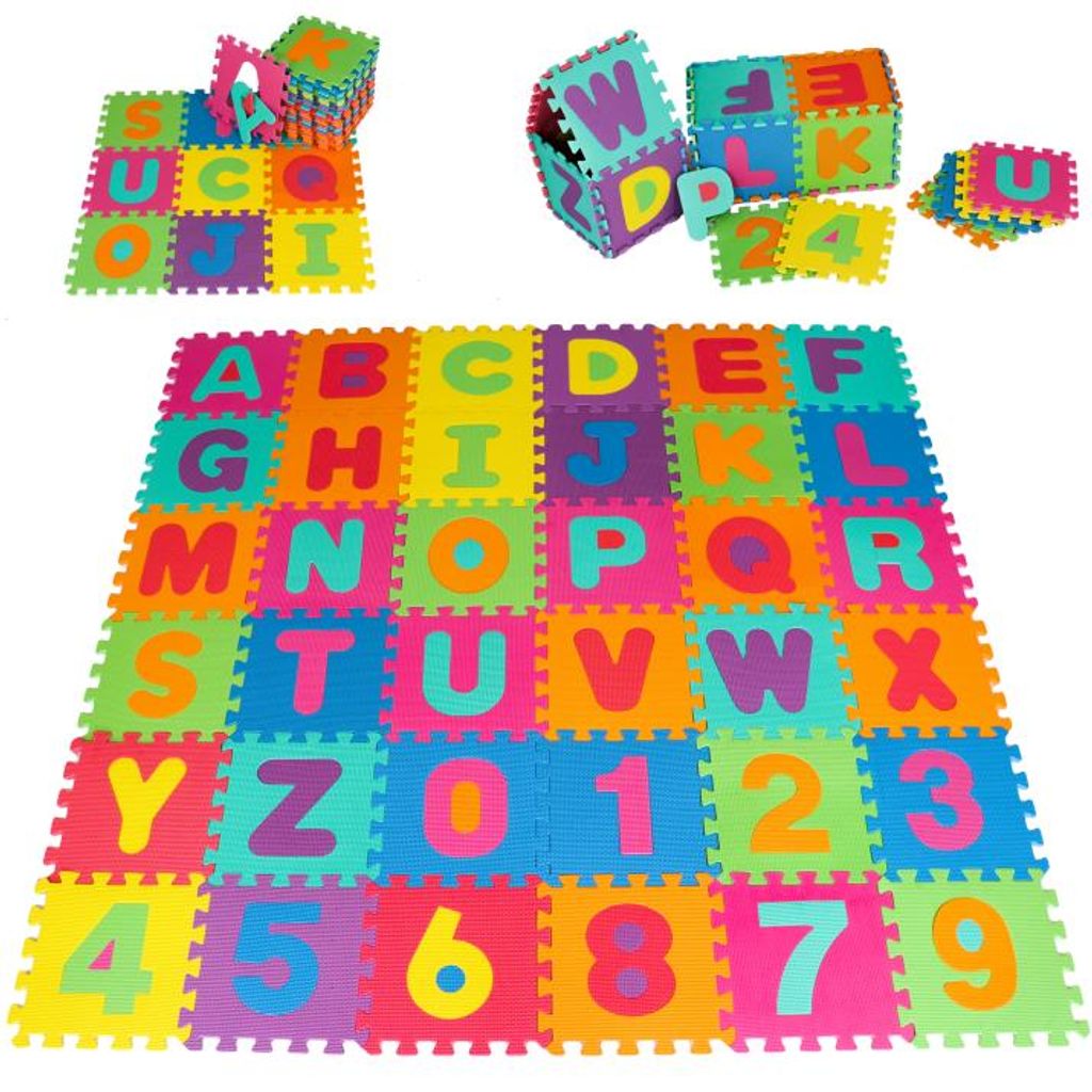 Spielmatte 36 teilige Puzzlematte Kinderspielteppich Spielteppich für Baby 