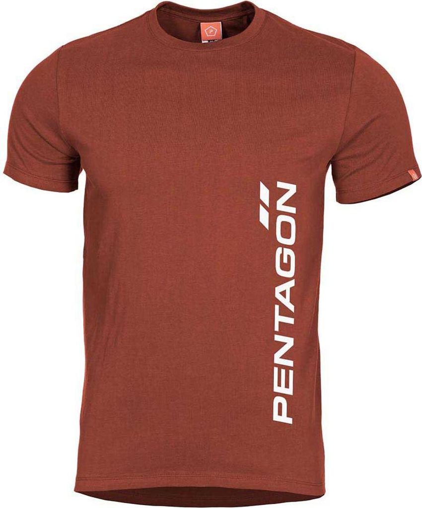 Pentagon Ageron Vertical Kurzarm-t-shirt Rot L Rot L