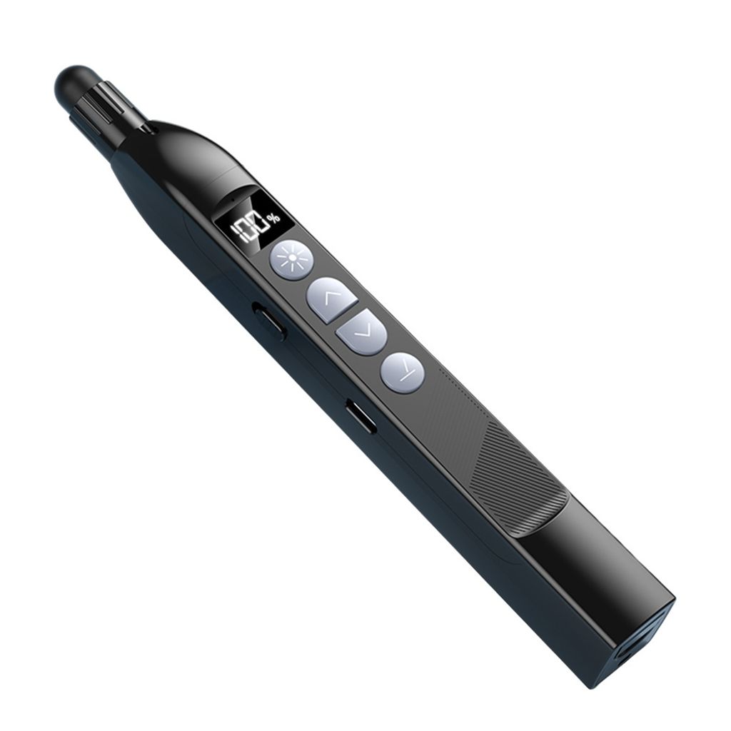 Kabelloser Gravier-Praesentationspointer mit ausziehbarem Stylus-Stift fuer Touchscreen, RF2.4G-Fernbedienung, Clicker-Stift fuer PowerPoint PPT mi...