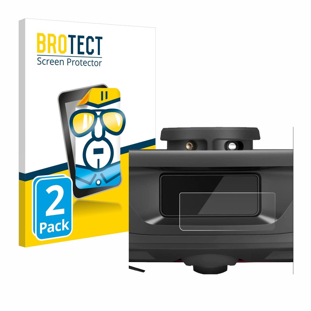 2x Für Roborock Q Revo (NUR Kamera) Schutzfolie BROTECT Displayschutz Display Schutz Folie Klar Transparent