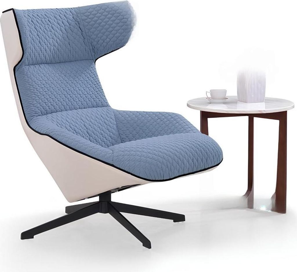 Design Blauer Ohren Luxus Sessel Lounge Club Relax Stuhl Polster Sitz Leder Neu