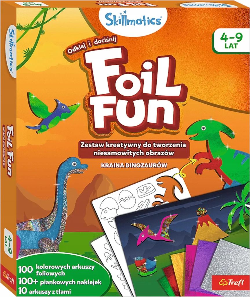 TREFL Skillmatics Kreativset, Folienspaß, Dinosaurierland Produktbild 