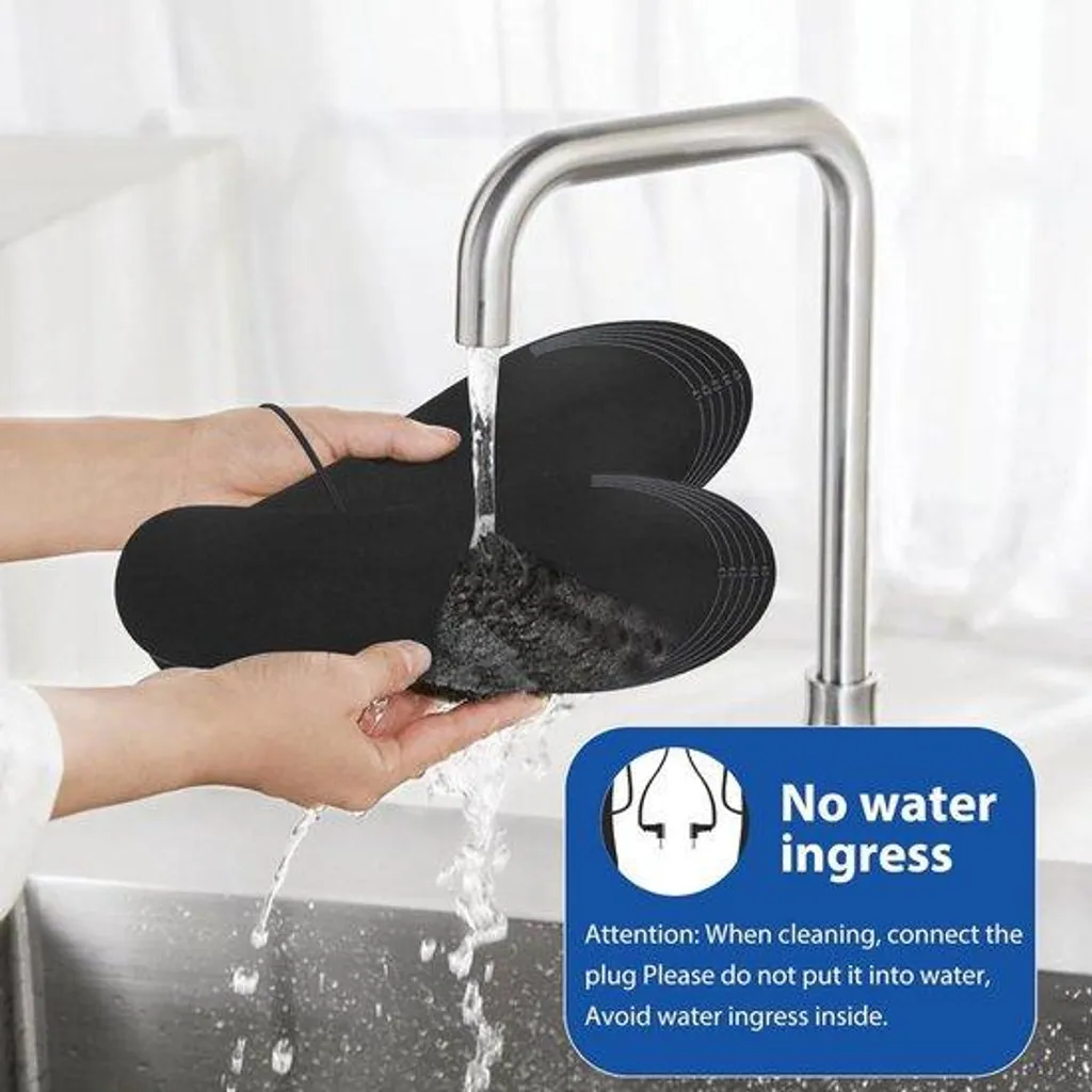 Chauffe-pieds électriques et semelles thermiques lavables pour l'hiver