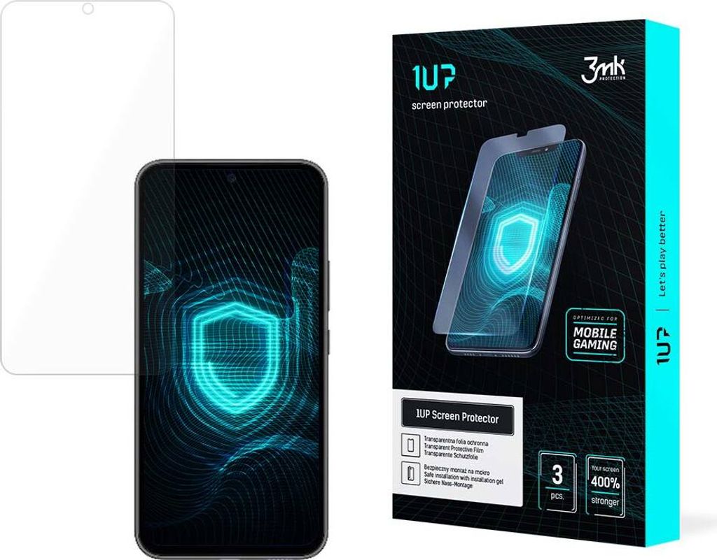 3mk Display Schutzfolie 1UP für Samsung Galaxy A54 5G transparent Gaming (3 Stück)