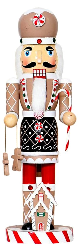 Weihnachtsnussknacker | 36 cm Nussknacker Deko für Tisch und Kamin