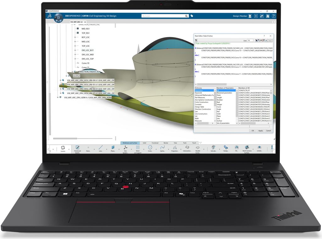 Lenovo ThinkPad P16s AMD G4 (21QR003TGE), Notebook Produktbild 