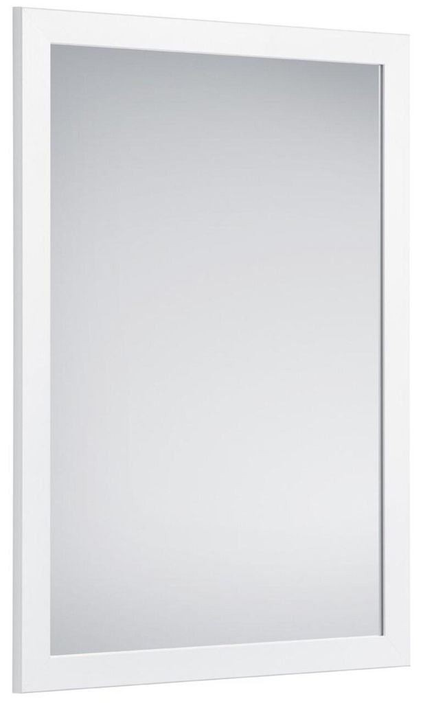 Wandspiegel THEA, Weiß, 48x68 cm, Glas und MDF, Produktbild 