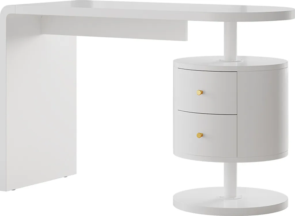 Vicco Lara Coiffeuse Blanche 120cm avec 2 Tiroirs Modèle 41560