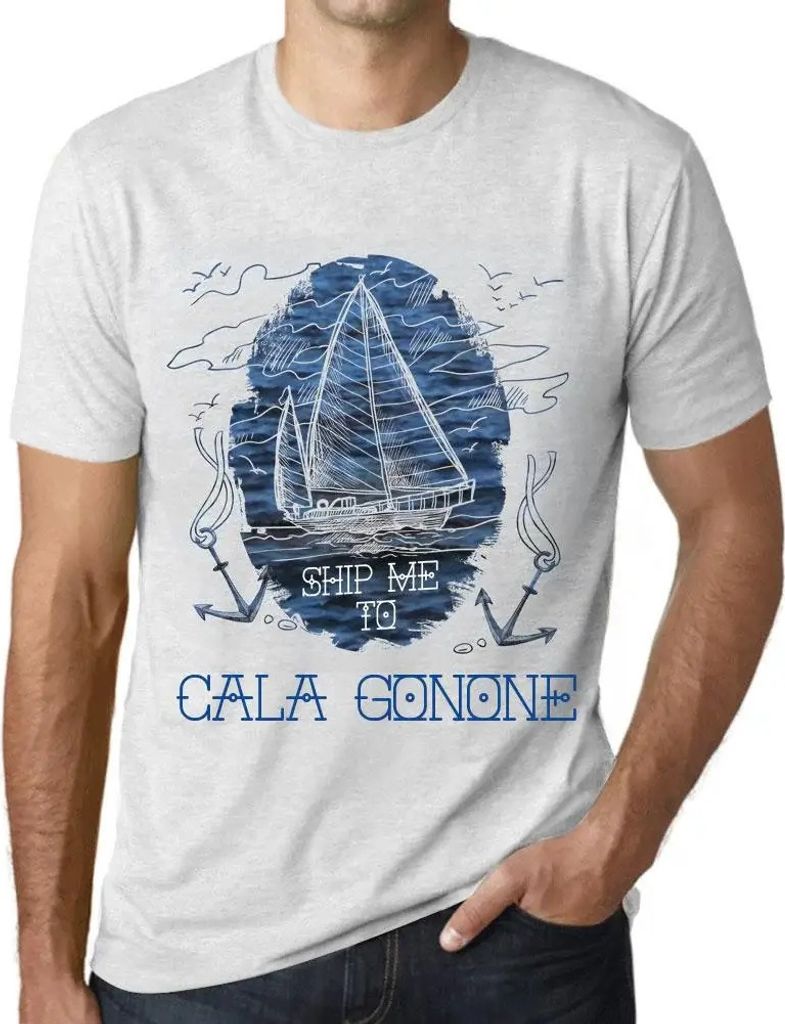 Herren Grafik T-Shirt Schicken Sie mich nach Cala Gonone – Ship Me To Cala Gonone – Öko-Verantwortlich Vintage Jahrgang Kurzarm Lustige Druck