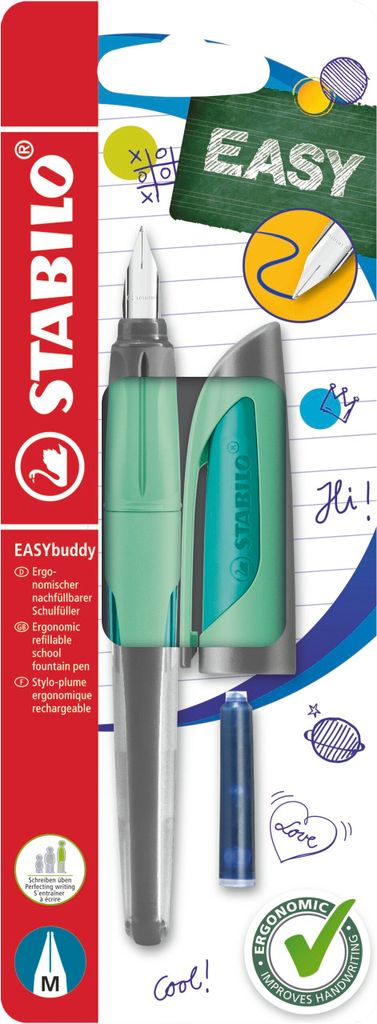 Plniace pero Stabilo Easybuddy Pastel M mentolová