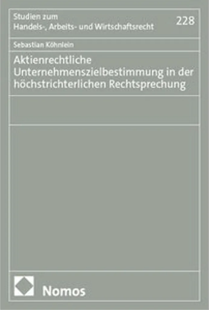 Droit des sociétés : Jurisprudence sur les objectifs sociaux en Allemagne