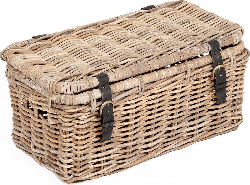Rattan Truhe RESSY Grey ca. L60cm Couchtisch