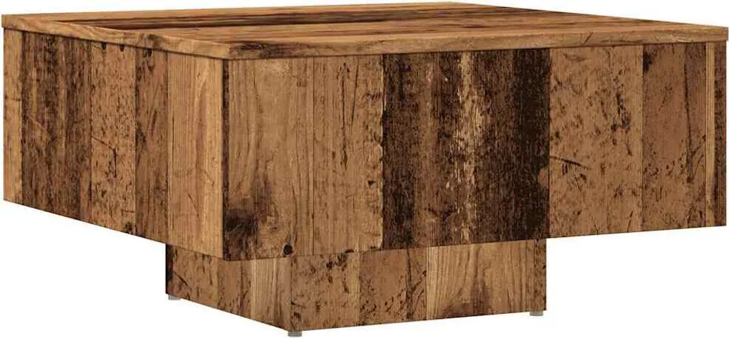 OFFERTA Tavolino Salotto Legno Recupero 60x60 cm - Spedizione Gratis