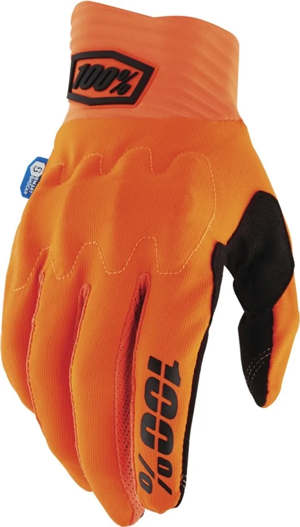 Protection Impact et Confort : Gants 100% Cognito Smart Shock Orange S