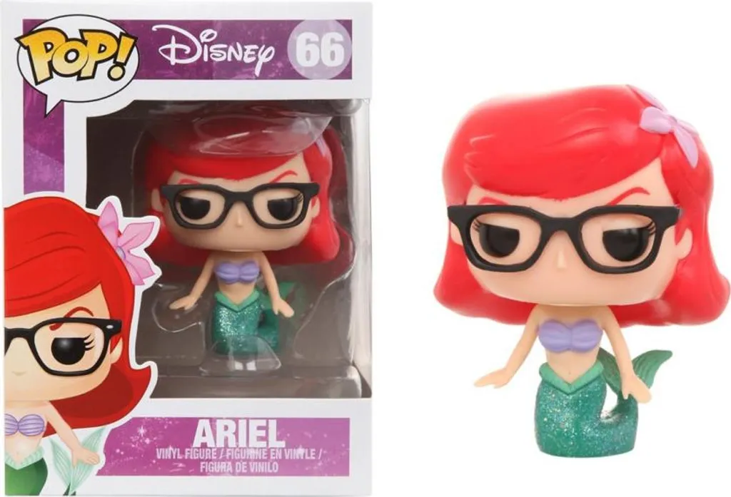 Ariel Nerd Hipster Funko Pop Disney Figurine avec Lunettes Noires