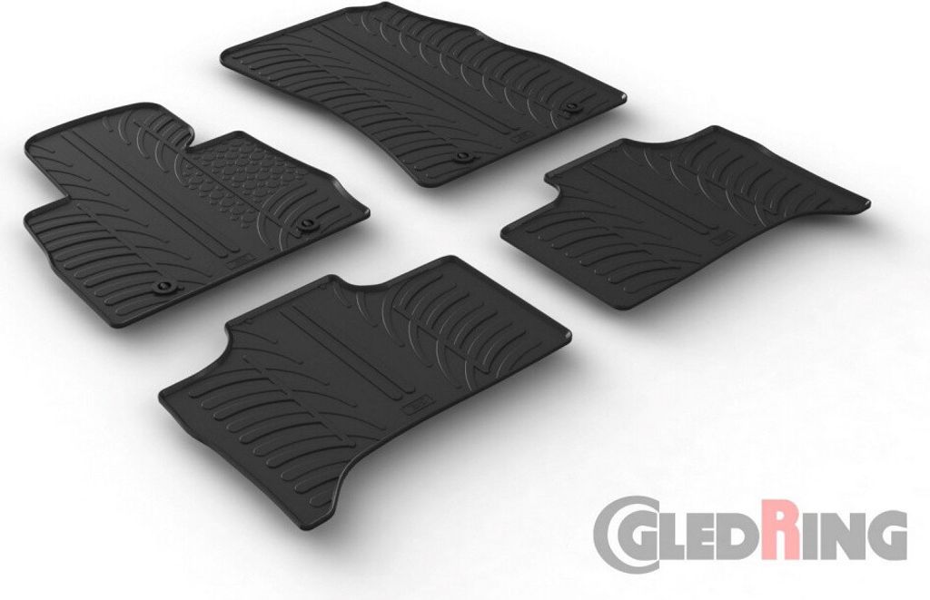 Gledring Fußmatten Set Gummi für BMW X5 (E53) Vorne+Hinten Produktbild 