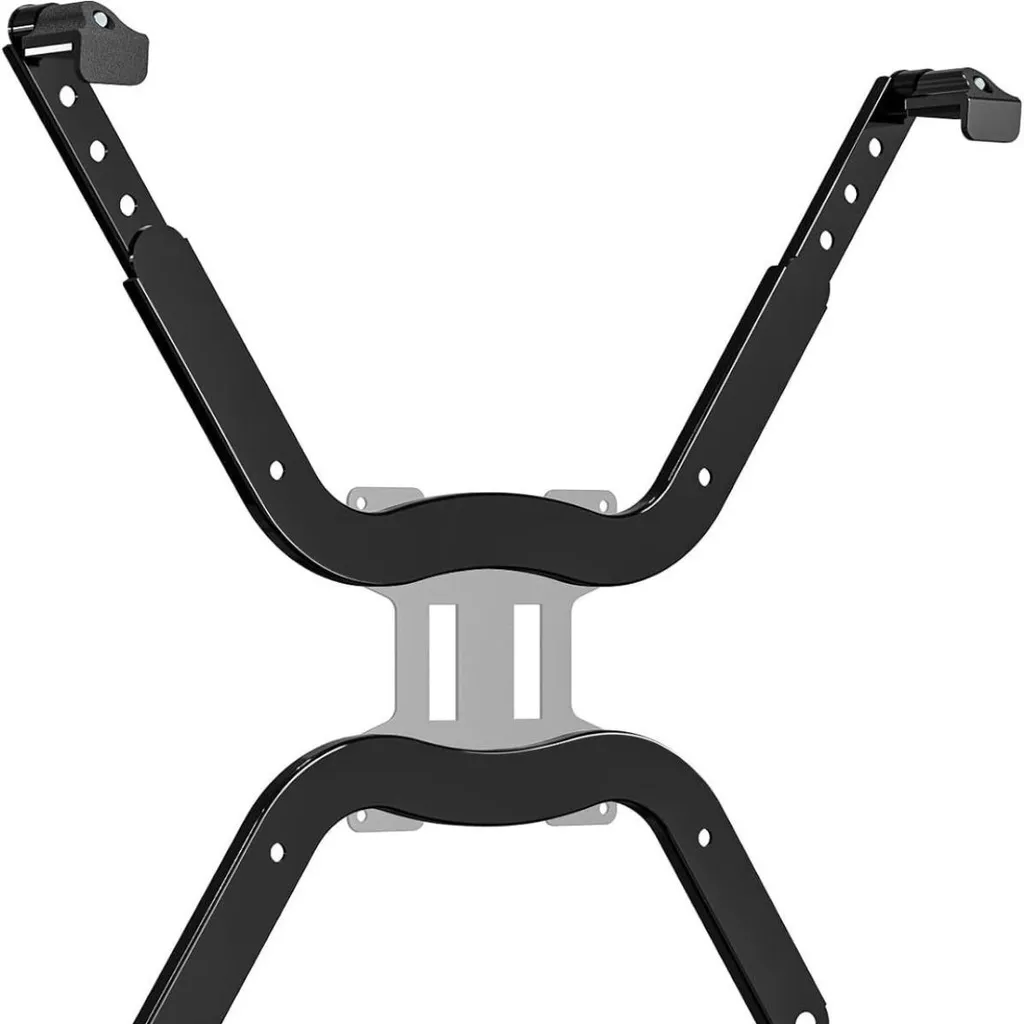 Support écran sans perçage en fer noir 30cm - Solution posture et rangement