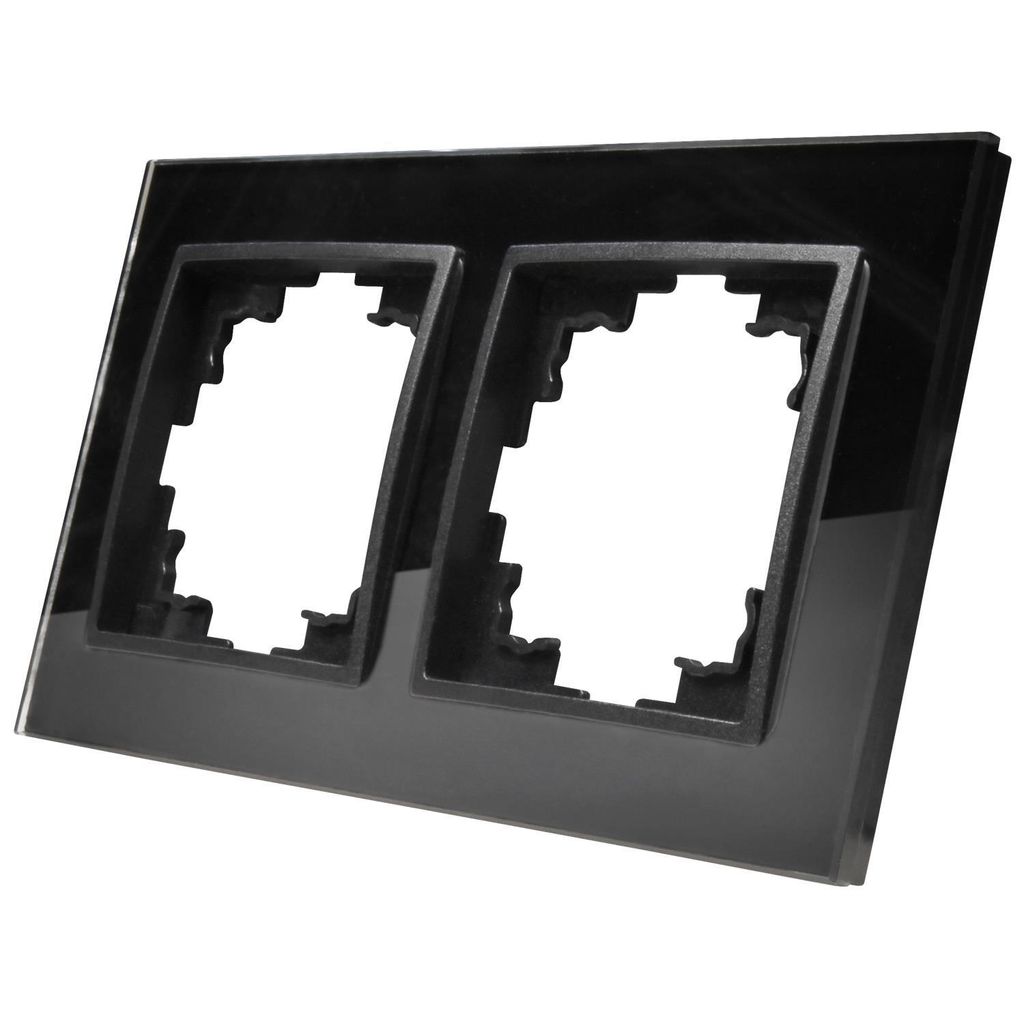 Glas-Rahmen McPower "Flair", 2-fach, schwarz Produktbild 