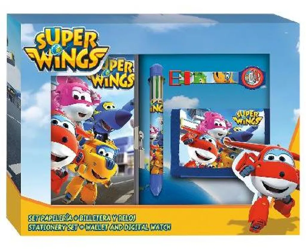 Jouet Super Wings Coffret de 4 Pièces pour Développer l'Imagination Enfant
