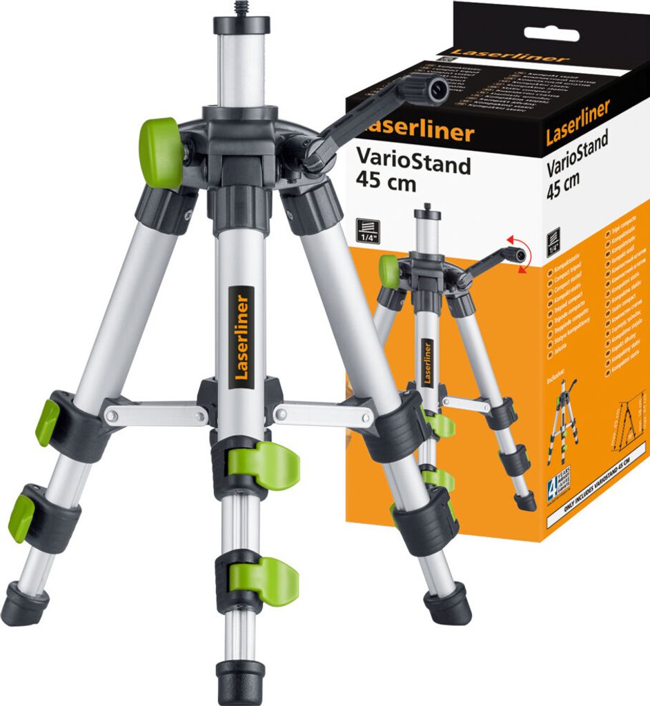 Laserliner VarioStand Stativ Laserebene 3 Bein(e) Aluminium Produktbild 