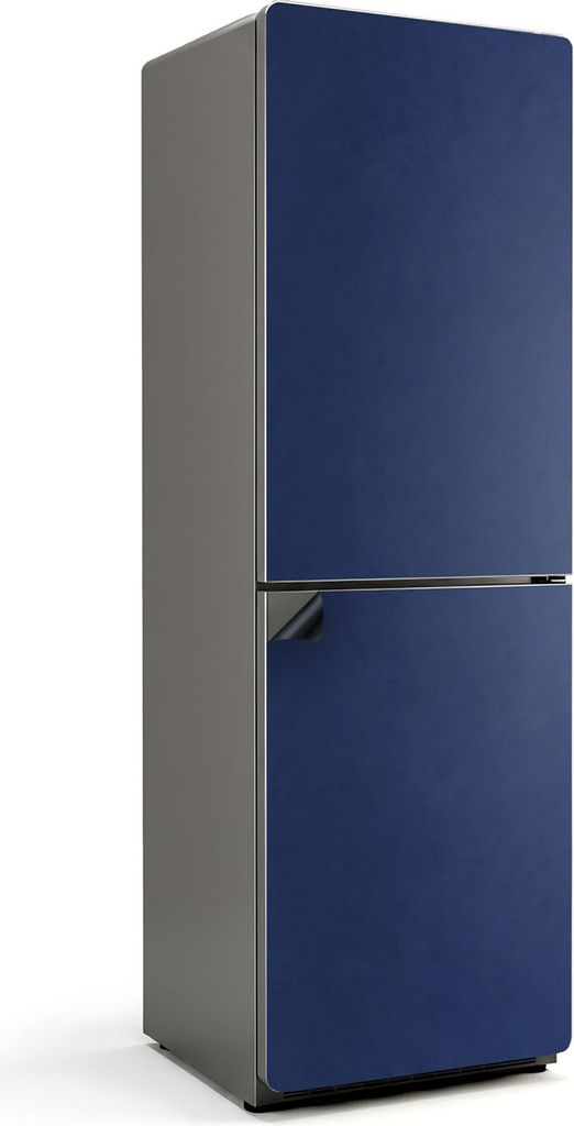 Farbe: Marineblau – Magnetische Kühlschrank Abdeckung – Dekorfolie magnetisch Küche – Kühlschrank Magnet Deko – selbstklebende Magnettaf...