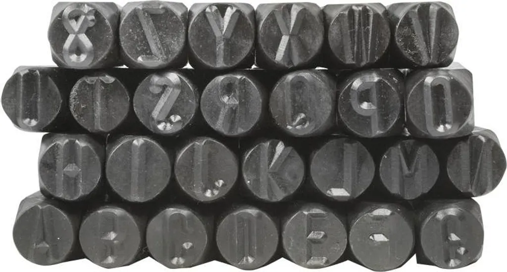 Marquage permanent illisible ? Utilisez nos poinçons alphabet 12 mm - 2