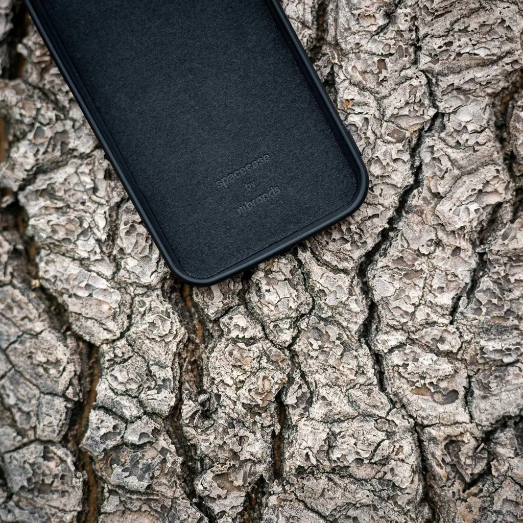 Custodia Premium Silicone SPACECASE Samsung A33 5G - Nero Opaco - 3