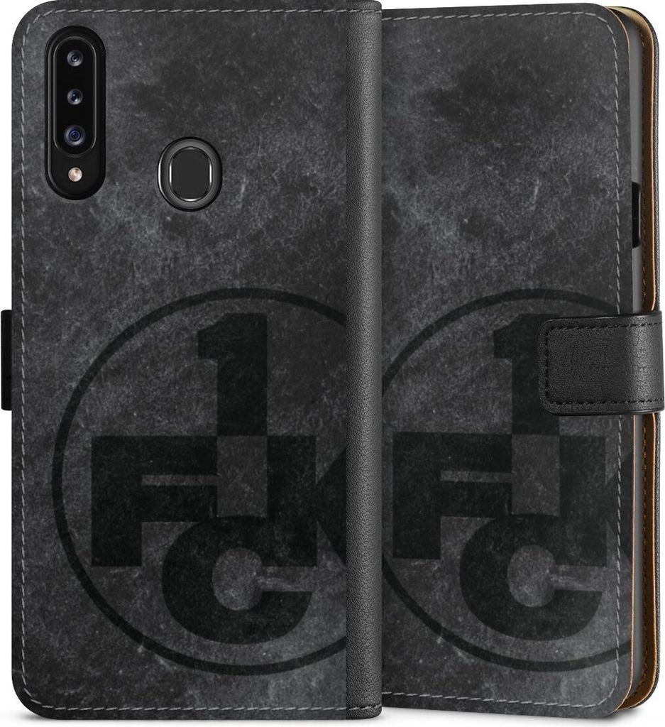 DeinDesign Klapphülle für Samsung Galaxy A20s Handytasche Lederhülle Tasche 1. FC Kaiserslautern 1. FCK Beton