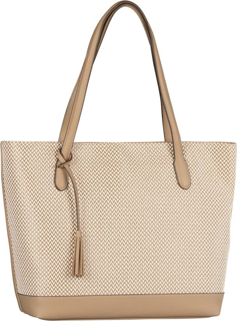 Gabor Handtaschen Annett, Zip shopper L, mixed beige, Beige
