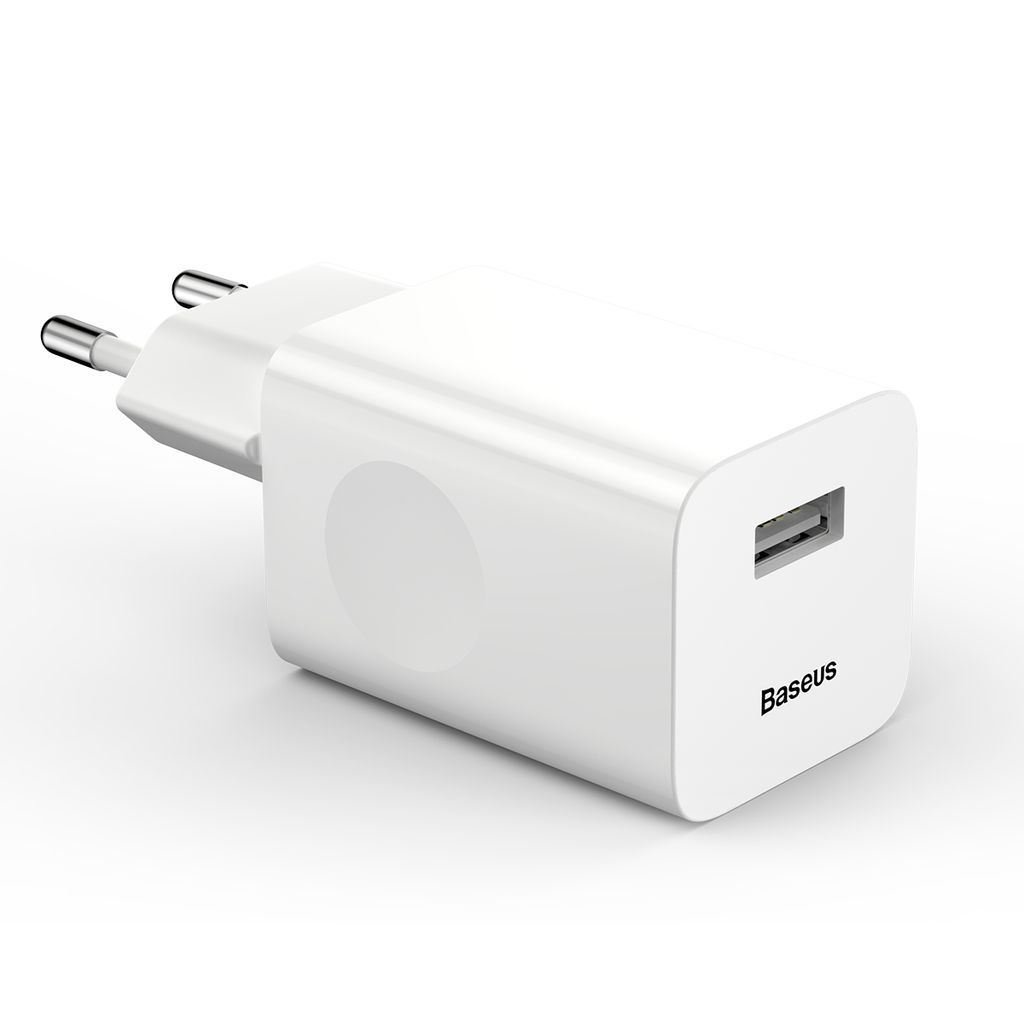 Mains Charger Baseus Charging Quick Charger USB 3.0 - white Productafbeelding 