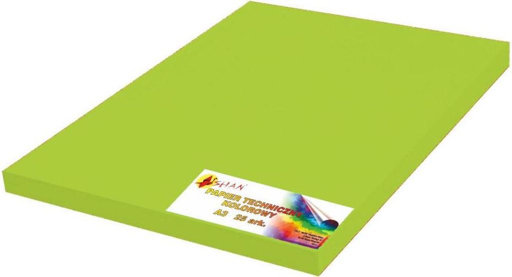 Technisches Farbpapier A3 grasgrün 25 Blatt