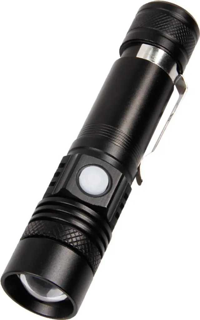 Torcia Tattica LED T6 Super Potente USB | Zoom Regolabile da Campeggio