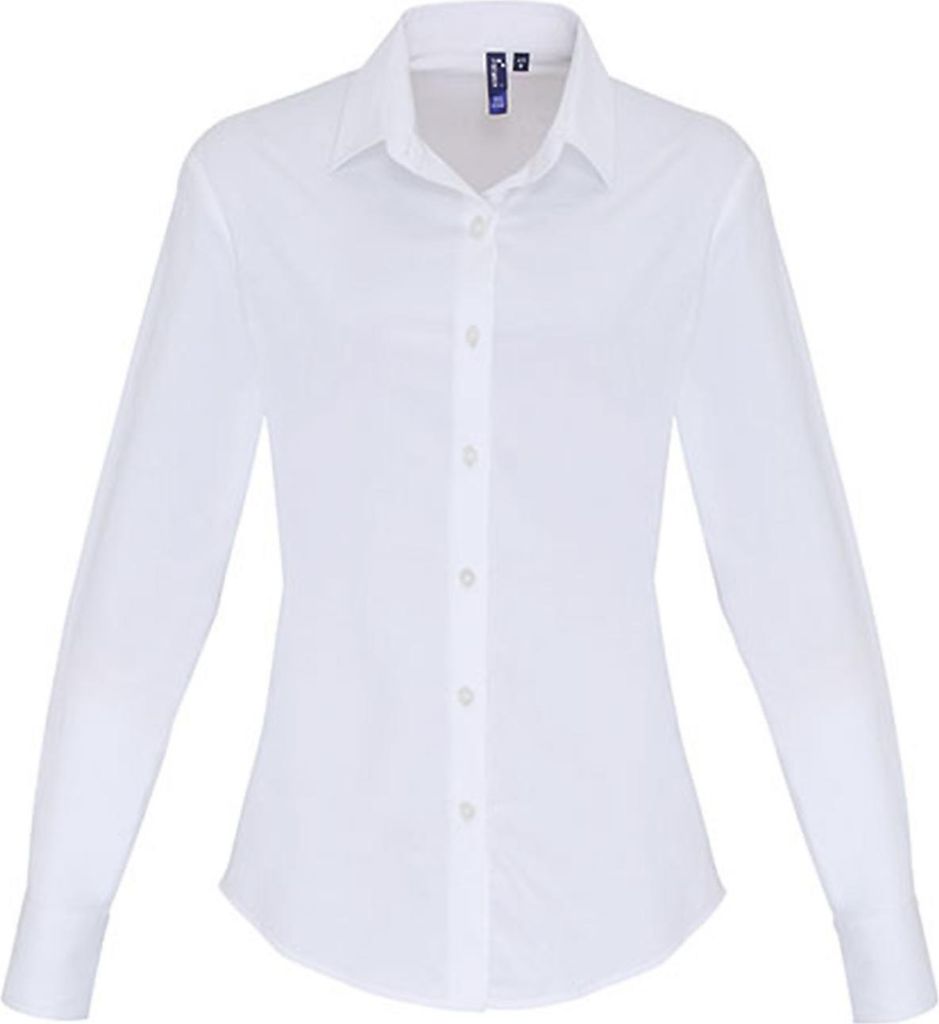 Premier Workwear WomenŽs Stretch Fit Poplin Long Sleeve Baumwolle Shir