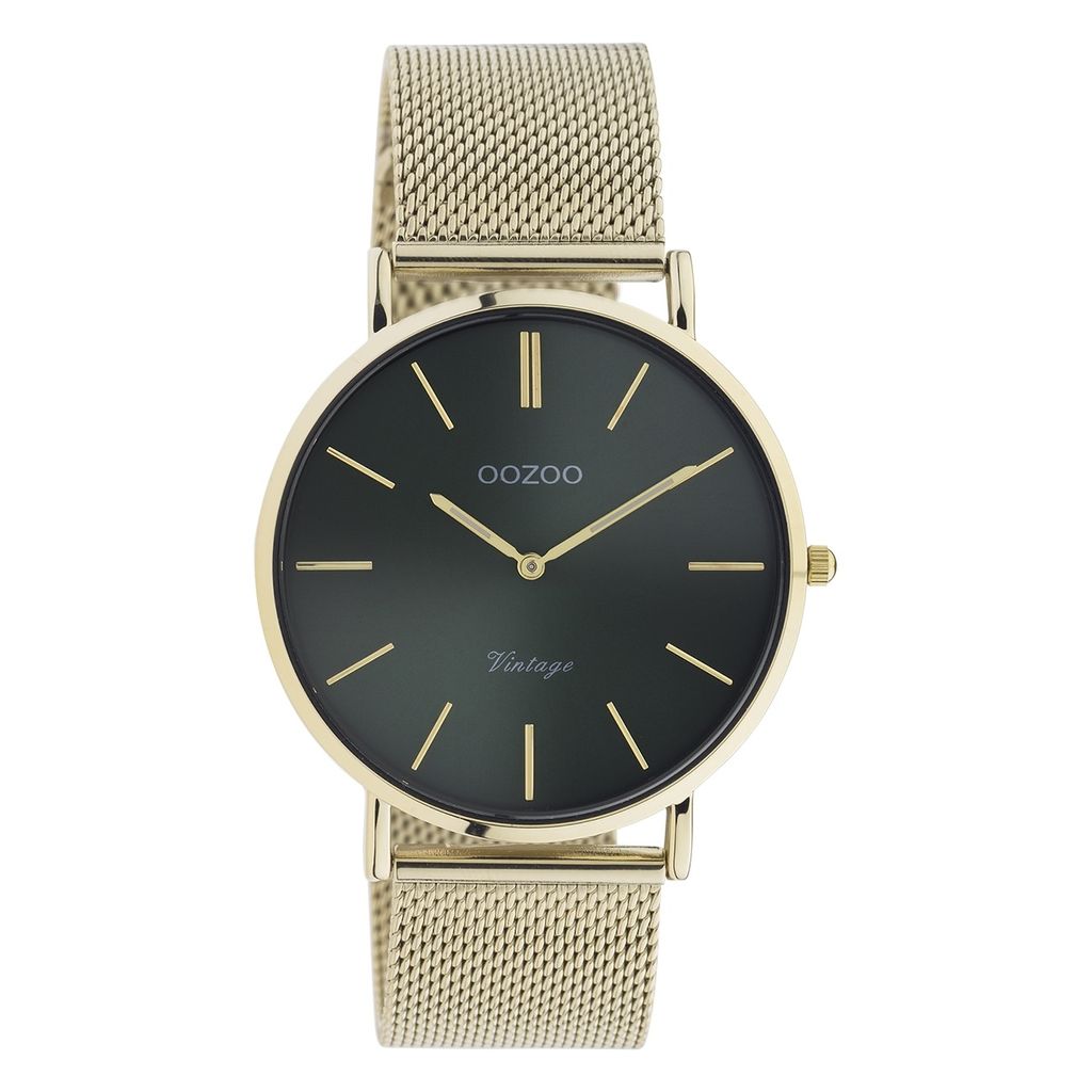 Oozoo Armbanduhr gold Metall Vintage Series Damen Analog-Quarzuhr UOC10872