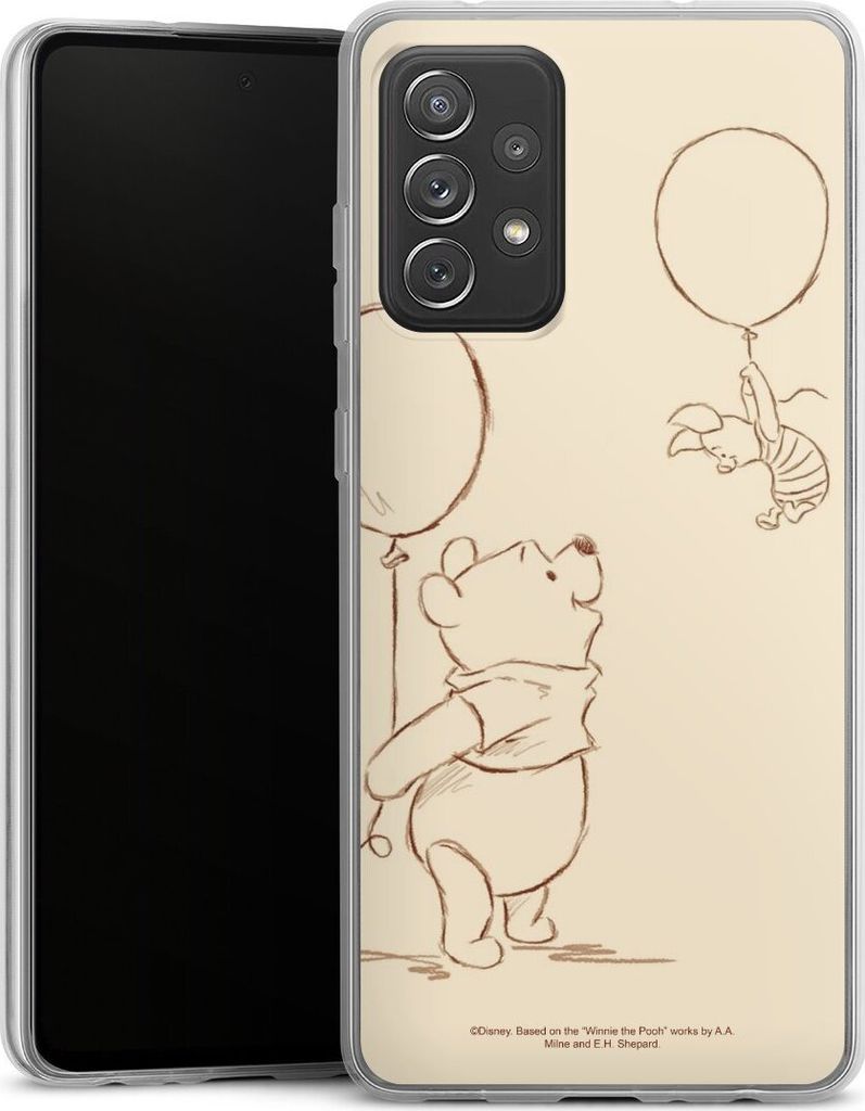DeinDesign Slim Hülle für Samsung Galaxy A72 Silikon Case Ultra Dünn Handyhülle Disney Offizielles Lizenzprodukt Winnie Puuh