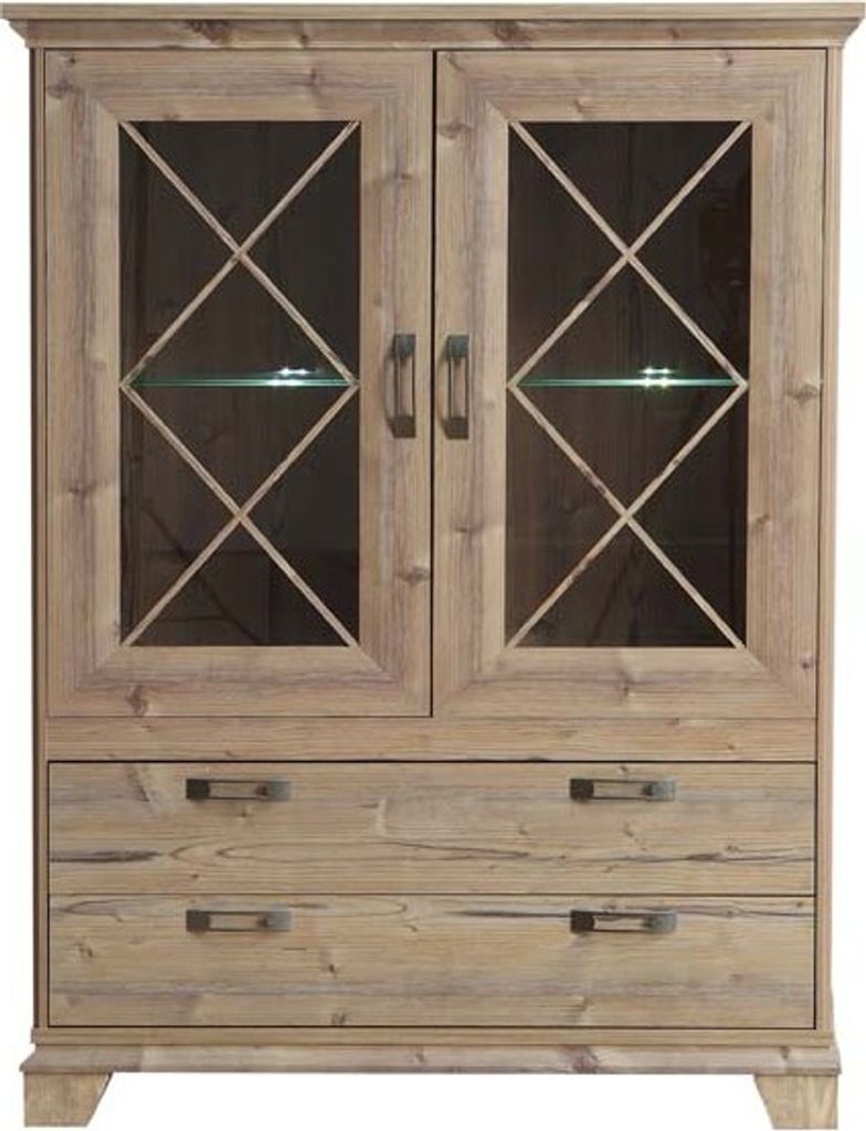 Highboardvitrine mit Beleuchtung NEPAL